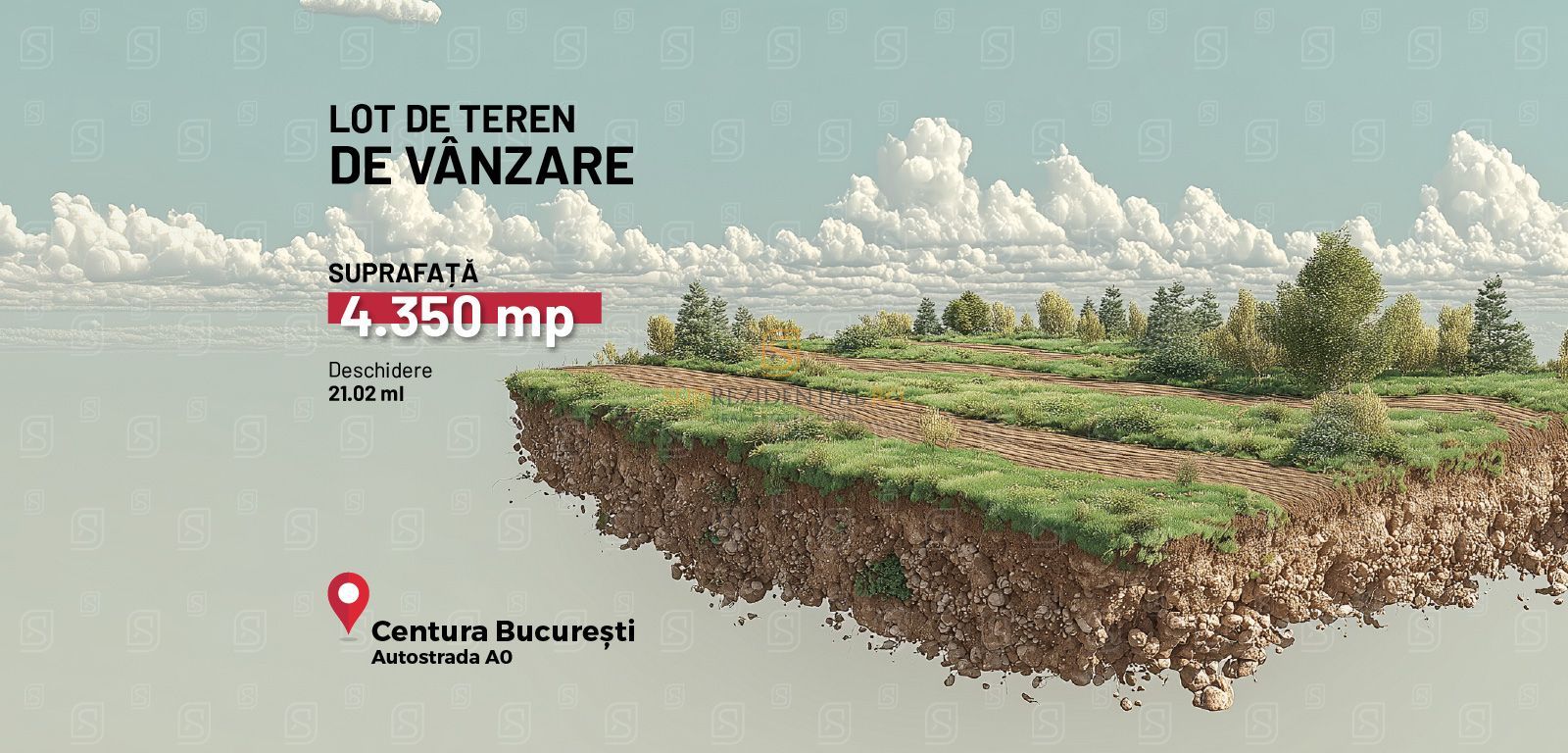 Teren intravilan, 4200 mp, adiacent A0 si Centura Sud - Poză 1