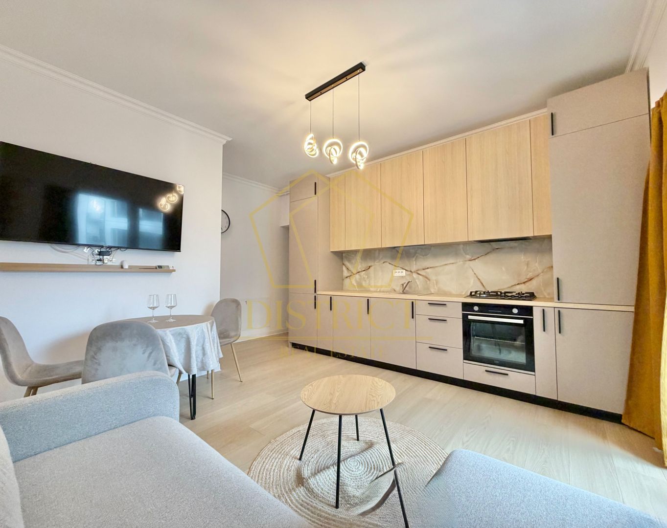 Apartament cu 2 camere mobilat la etajul 2 in Giroc, zona planetelor la asfalt. - Poză 1