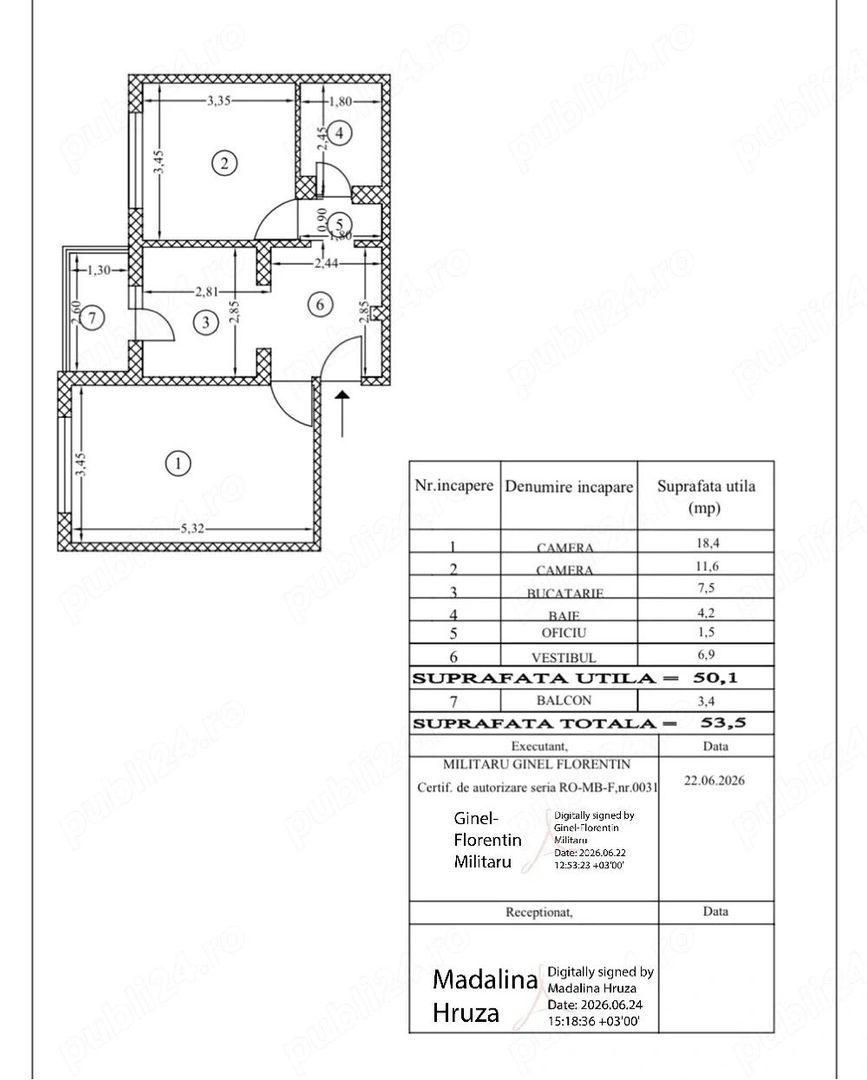 Apartament 2 camere. Decomandat. Mall Grand Arena, metrou Aparatorii Patriei. - Poză 5