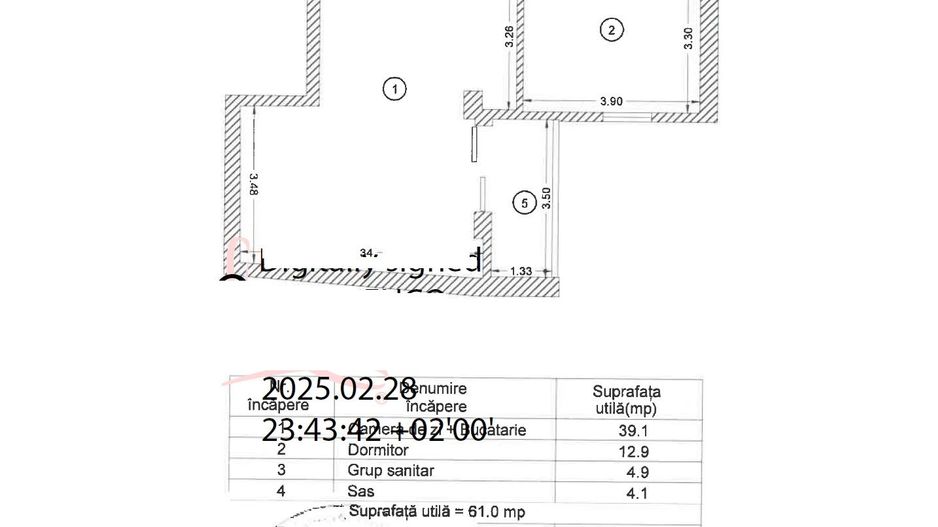 Tribunal Bulevardul Unirii bloc Boutique apartament tip 2 camere 2025 - Poză 15