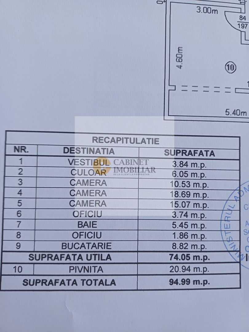 3 camere in vila -95 mp I Armeneasca I Pretabil cabinet I Etaj 1 - Poză 10
