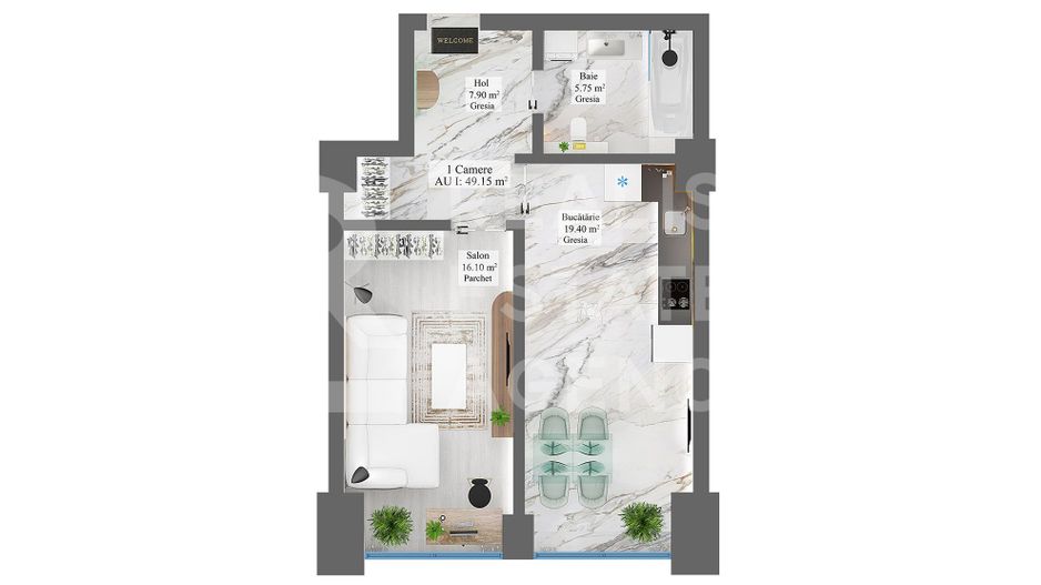 Vânzare, apartament premium cu o cameră, priveliște deosebită - Poză 5