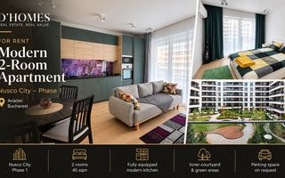 For Rent | Modern 2-Room Apartment | 45 sqm | Nusco City - Poză 1