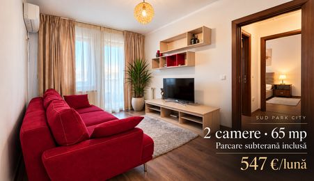 Apartament 2 camere, 65 mp | Sud Park City | Parcare subterană inclusă