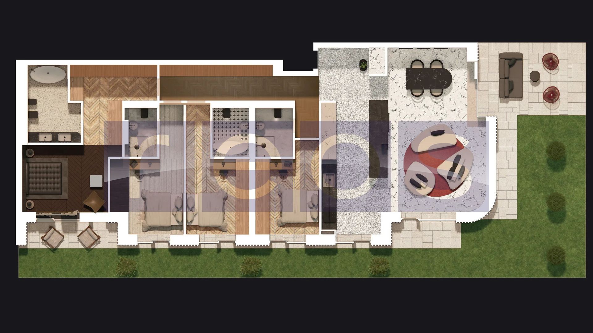 APARTAMENT ULTRAFINISAT | COMPLEX PREMIUM | 221MP-TERASA 114MP - PIPERA - Schiță 15