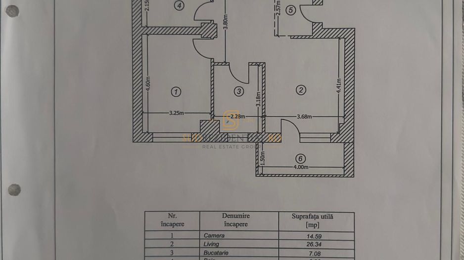 Apartament 2 camere de vanzare, decomandat, Confort City | Comision 0% - Schiță 8