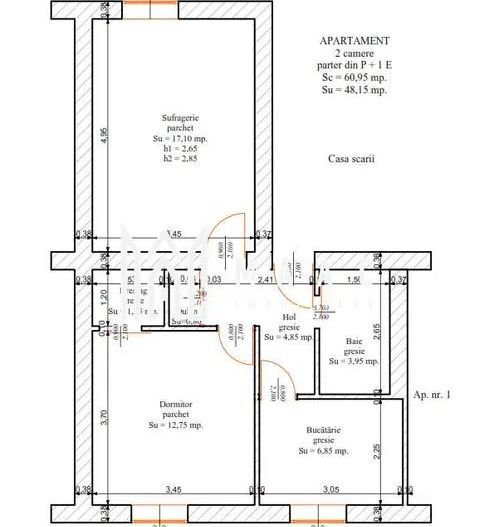 Apartament 2 camere | Parter | Decomandat | 48 MP | Turnisor - Poză 7
