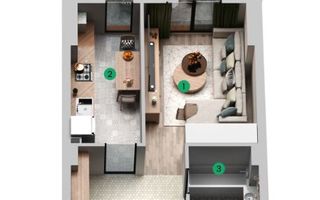 Garsoniera -prima chirie ,Panorama City 1 – Militari, Sector 6. - Poză 3