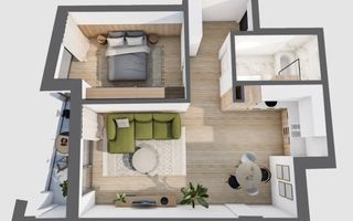 Apartament modern 2 camere, ansamblu rezidential NZEB, zona centrala! - Poză 3