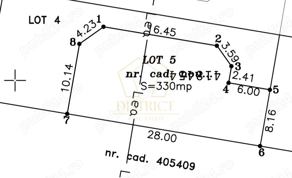 Teren 825mp  cu autorizatie de duplex sau casa individuala | Giroc - Poză 6