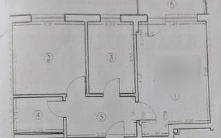 Apartament 2 camere decomandat, etaj 1, parcare, mobilat&utilat - Schiță 8