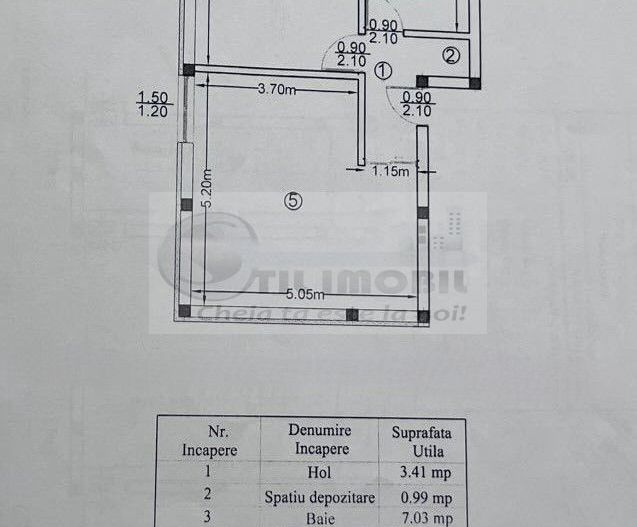 Apartament 2 camere - 50 mp - 68.000 euro ! - Schiță 7