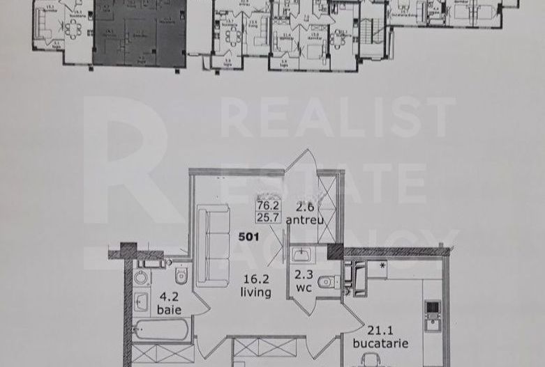 Vânzare, apartament, 2 camere, str. Alba Iulia, Buiucani - Poză 2