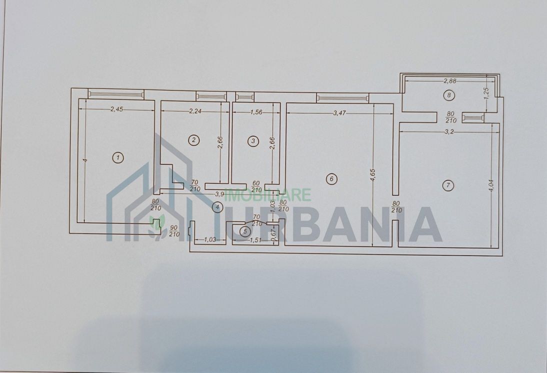 Apartament 3 camere renovat de închiriat în Tudor, Iași – ideal sediu firmă - Poză 8