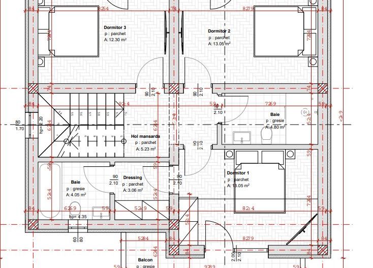 Casa Individuala cu CARPORT si teren 500 mp Selimbar-Sibiu - Schiță 9