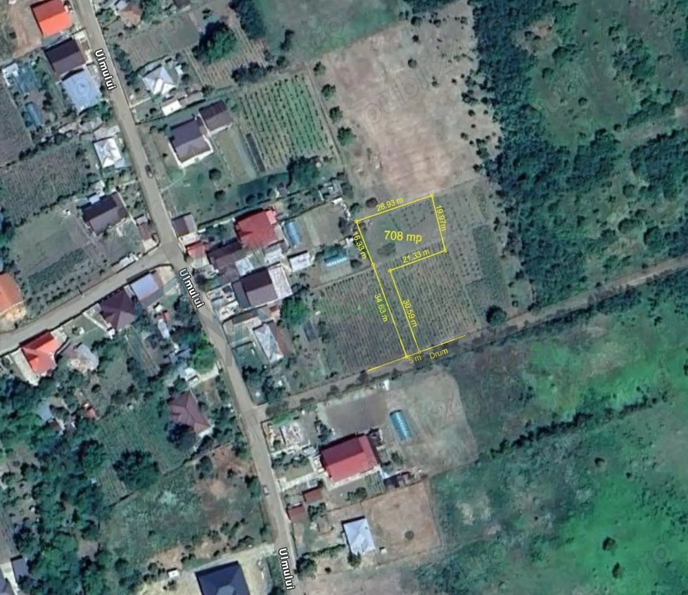 Teren intravilan 708 mp Rediu | Acces privat - Poză 1