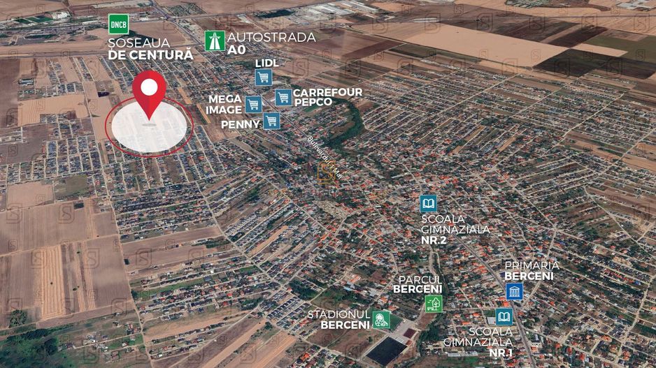 Teren intravilan 262 mp, deschidere 15.50 ml – Comuna Berceni-Vidra - Poză 4