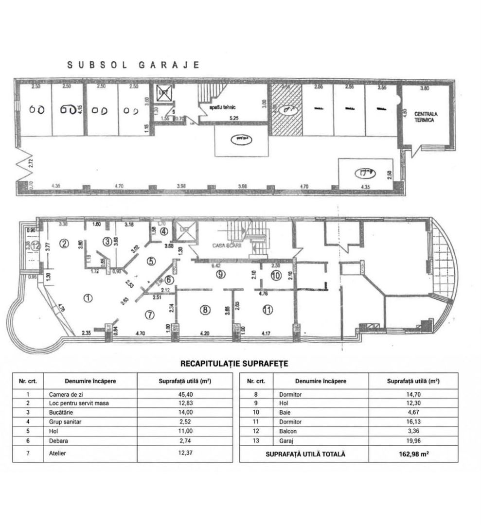 Apartament 4 camere Aviatorilor | Loc de parcare - Schiță 36