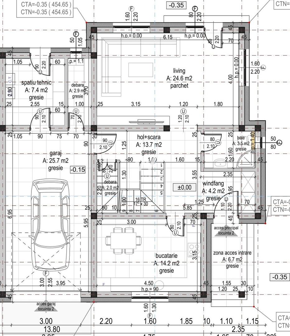 Casa Sibiu, Arhitectilor - 4 camere, garaj, 410 mp teren - Schiță 5