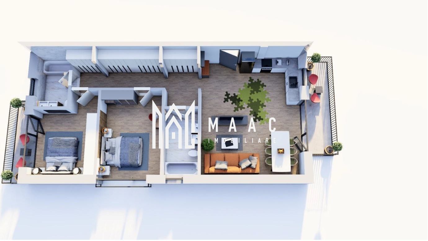 Apartament 3 camere I 88,7 mp I 2 balcoane I Cartierul Arhitecților - Poză 1