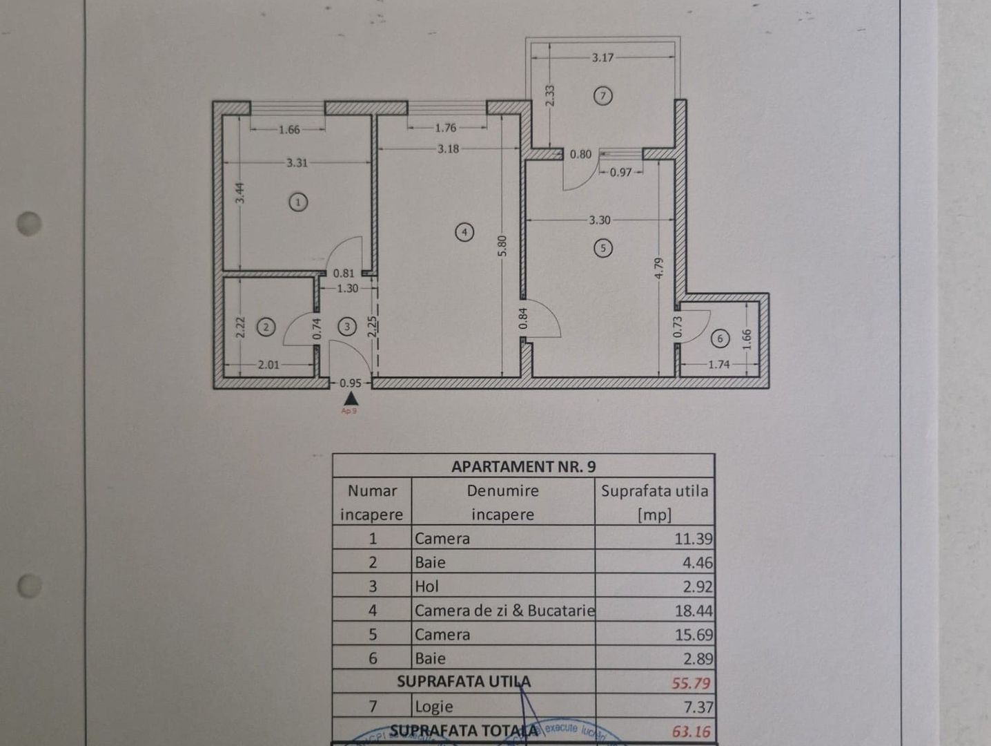 De vanzare apartament 3 camere mobilat si utilat bloc 2017 - Poză 4