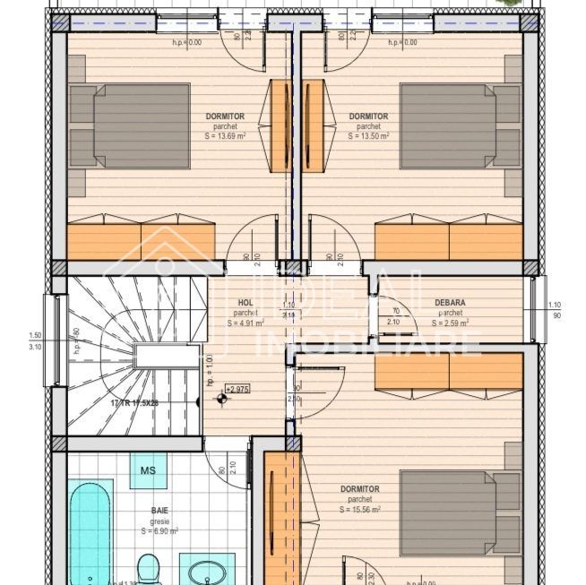 Casă premium D+P+E | Mobilată complet | Teren 634 mp | Cisnadioara - Schiță 17