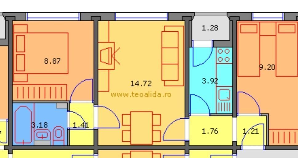 Apartament 3 camere in zona Apusului - Poză 8