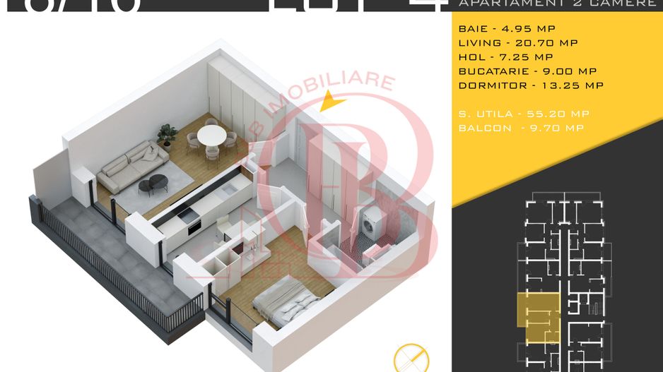 2 camere  Titan Pallady  Metrou Nicolae Teclu - Schiță 11