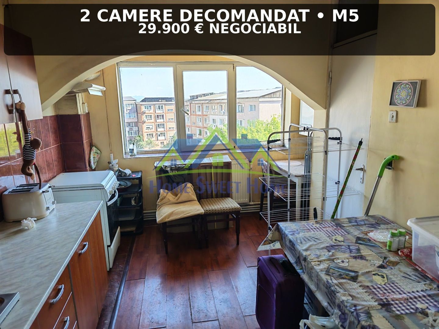 Apartament 2 camere, dec.,zona GP Plaza Mall, et. 4, st-50mp, pret neg - Poză 3