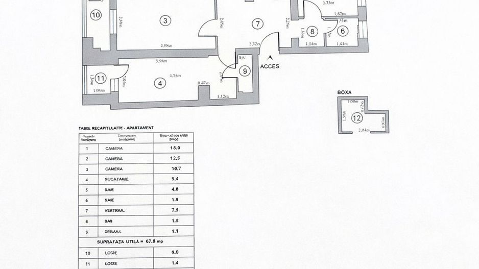 Metrou Dristor | Apartament 3 camere Mihai Bravu nr 309 - Schiță 16