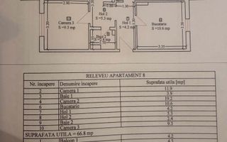 3 cam decomandat, 2 bai , 2  balcoane Sagului-Dambovita - Poză 9