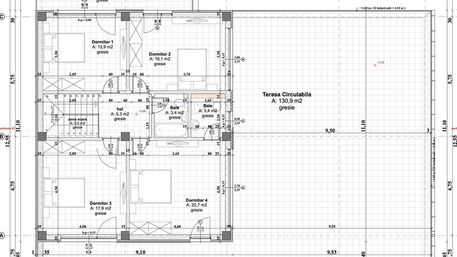 Vilă modernă premium cu piscină interioară, teren 1200 mp și panoramă - Schiță 31