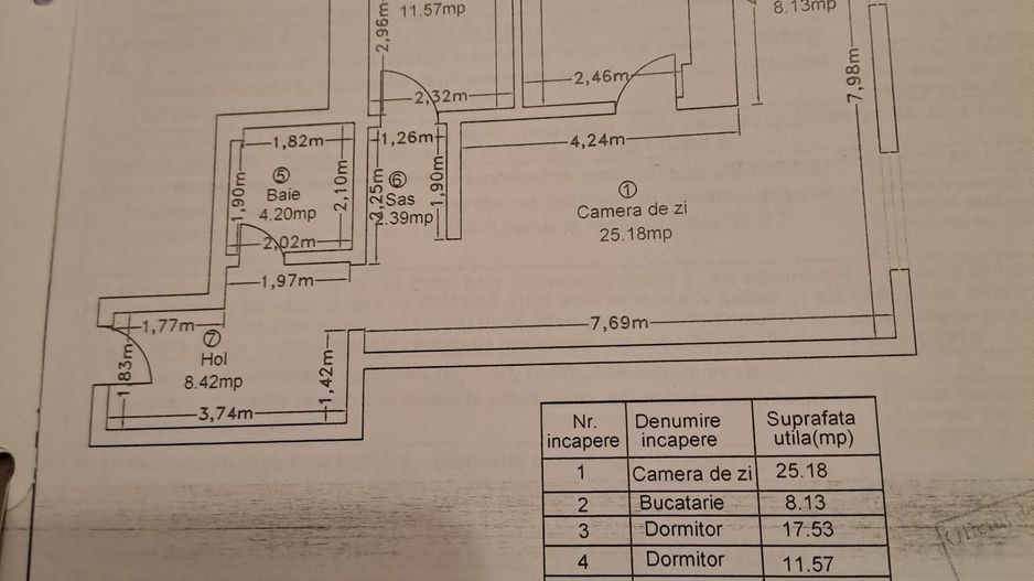 Apartament 3 camere ,77 mp, bloc nou,  zona Sebastian - Poză 9