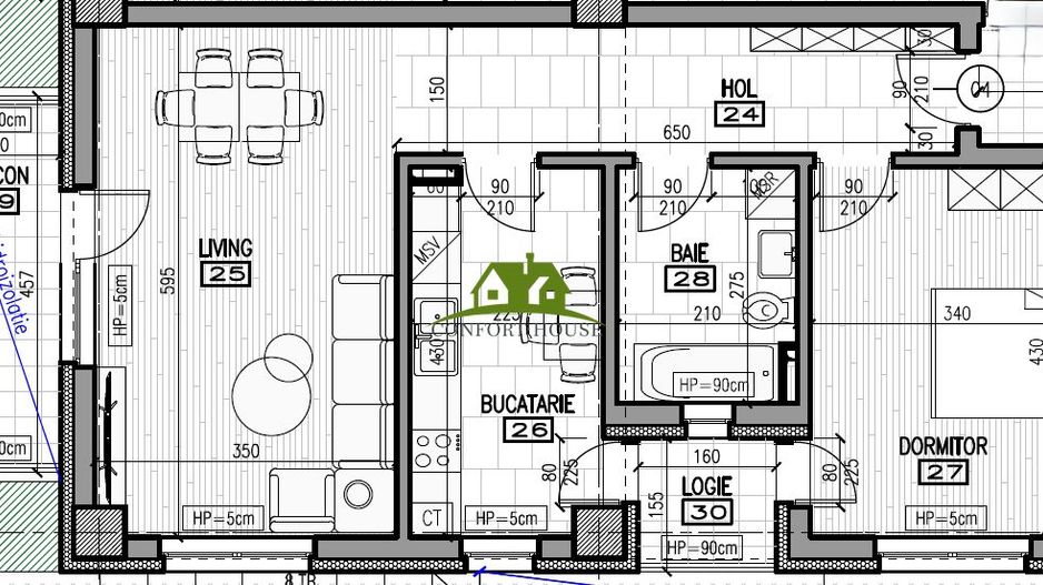 APT. decomandat -2 camere la Parter inalt in BL.Nou-str.Ostroveni - Poză 8