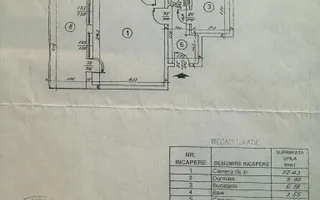Proprietate rară Dorobanți, 2 camere, terasă 17mp, vedere apus, 68mp - Schiță 18