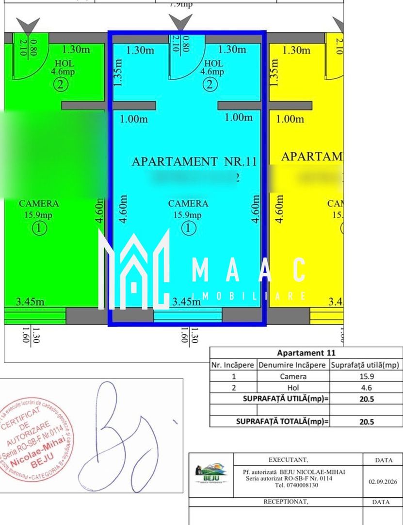 Garsoniere de vânzare NOI | Sibiu, Vasile Aaron | parter | parcare privata - Poză 10