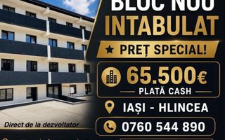 Bloc nou intabulat în Iași-Hlincea, apartamente cu 2 camere, mutare imediată - Poză 1