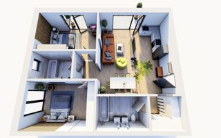 Apartament 3 camere , 87,6 mp utili , Etaj 1 , Finisaje Premium - Poză 7