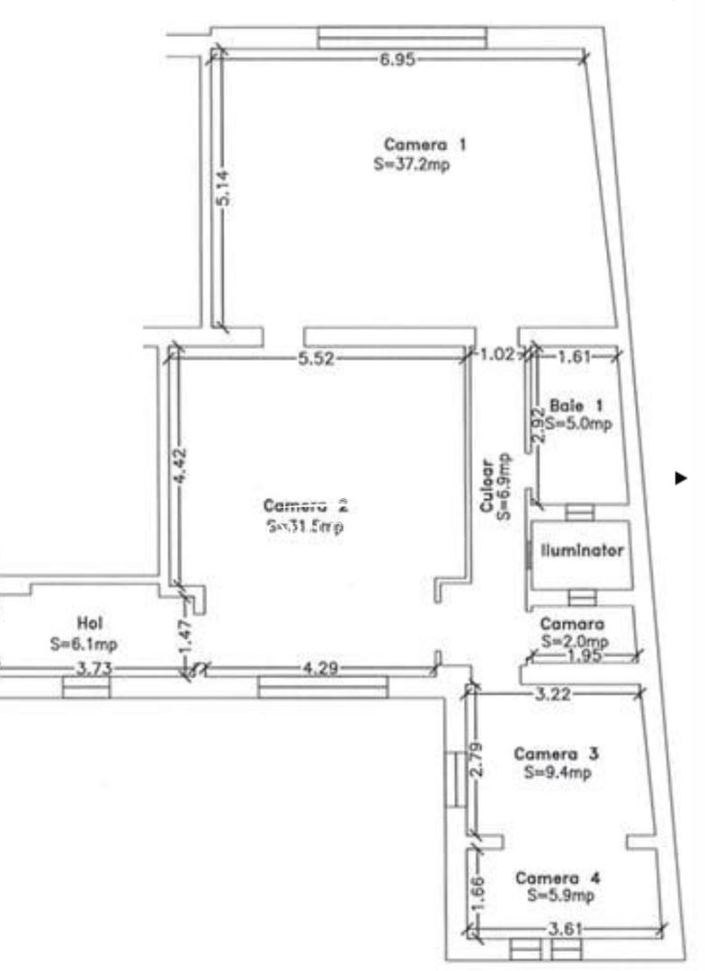 Apartament deosebit cu 3 camere - Central - potrivit pentru studenti - Poză 13