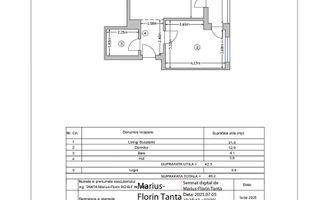 Ap. 2 camere Mobilat și utilat complet aproape de Metrou Ap. Patriei - Schiță 8