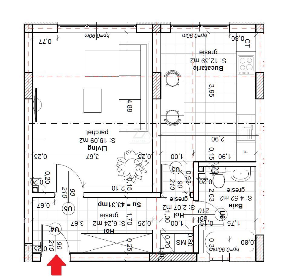 Bloc finalizat. Decomandat. Loc de parcare. - Poză 8