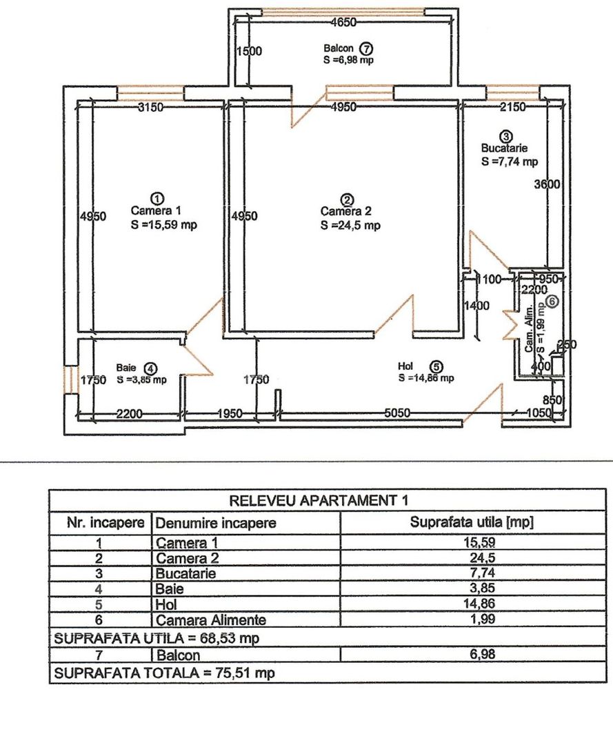 Apartament 2 camere, 68 mp  Central - Univ. Politehnica- Comision 0% - Poză 17