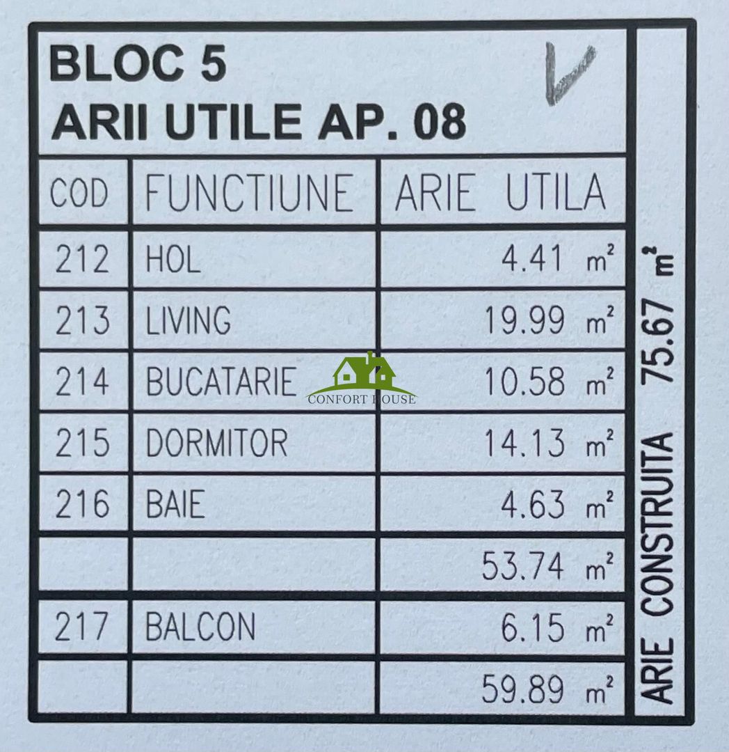 Apartament 2 camere, bloc nou, P+3, Ap.08, Et.2, Bl.4 - CP2459683 - Poză 6