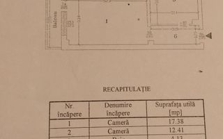 2 Camere-53MP | Reabilitat | Renovat | Centrala | Creditabil | M Lujer - Schiță 7