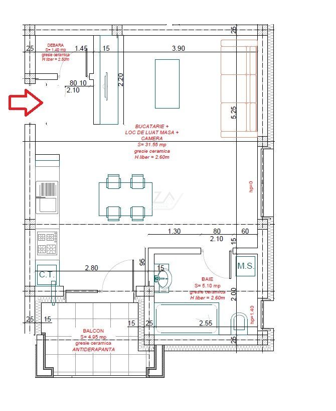 Bloc finalizat zona ESO. Etaj intermediar. Loc de parcare. - Poză 7