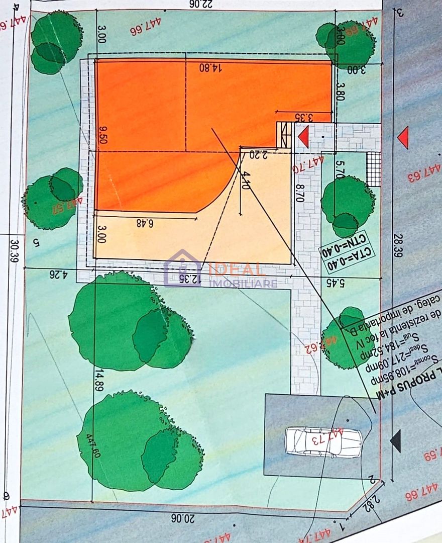 Casa Individuala Moderna cu 5 camere si 668 mpu curte, in Cristian - Schiță 5