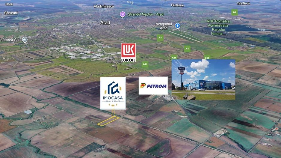 Teren Extravilan Agricol 2 ha locație în zona dezvoltare Arad - Poză 1