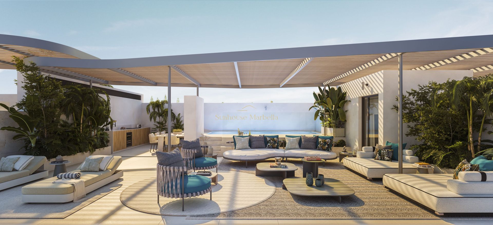 Duplex Penthouse 3 Dormitoare Manilva - Poză 2