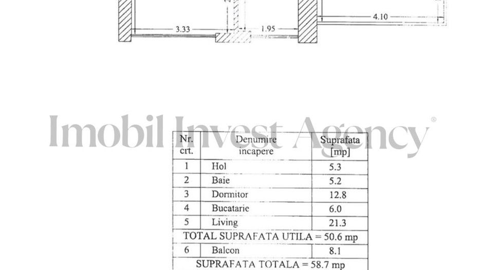 Apartament 2 camere de vanzare in One Lake Club - Schiță 12