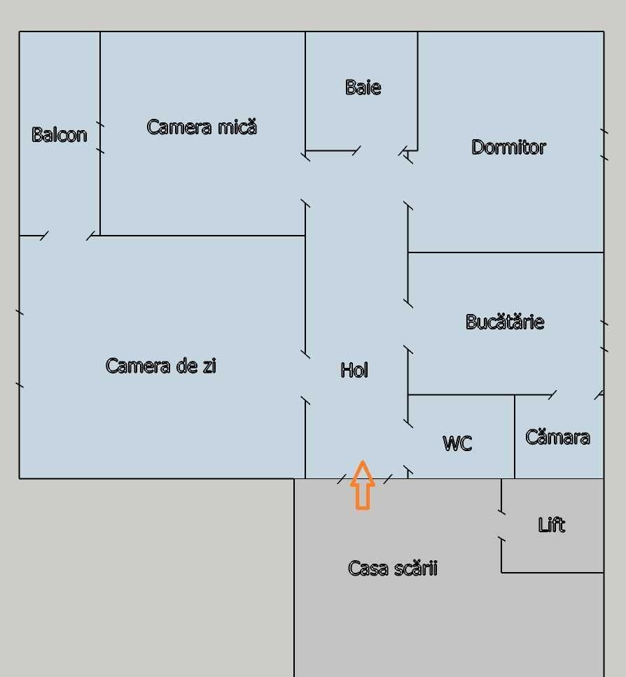 Apartament 3 camere,  Zona Lipovei, Decomandat, 72mp utili, Garaj cu CF - Poză 13